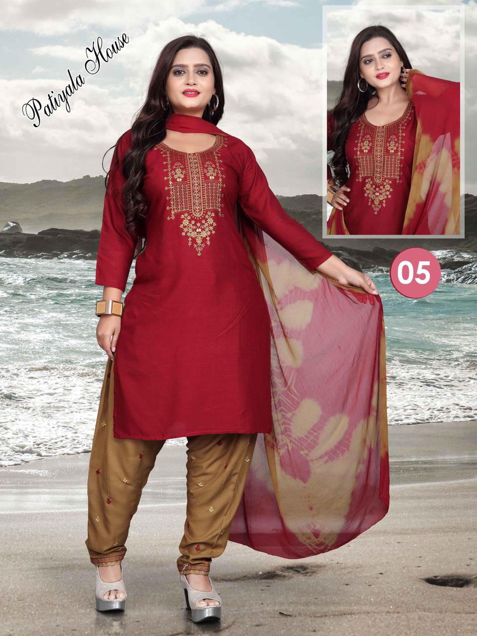 Aagya Patiyala House Fancy Designer Ready Made Regular Wear Dress Collection